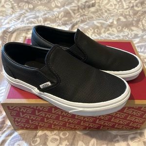Vans Slip-On Perf Leather Shoe (Size: W 7.0 / M 5.5)